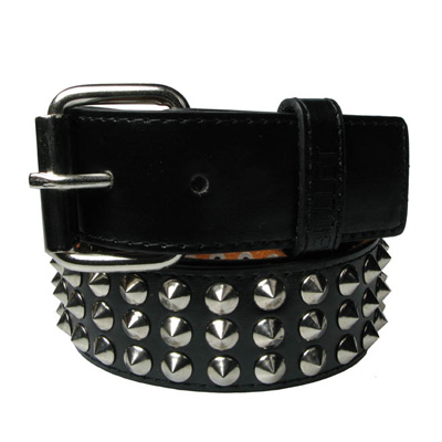 Bullet 69 Funky Punk - 3 row conical Riem - Zwart